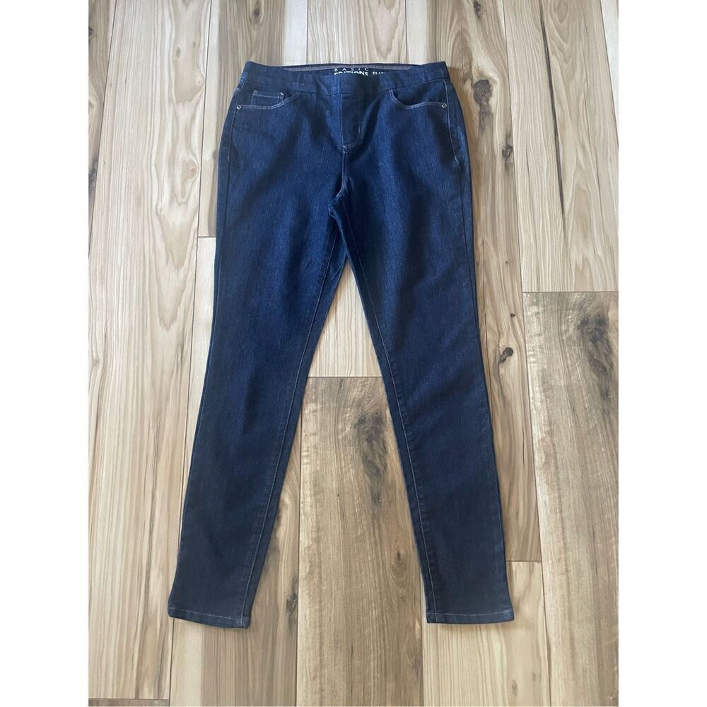 BASIC EDITIONS CLASSIC PULL ON SLIM FIT WOMENS JEANS SIZE S/C